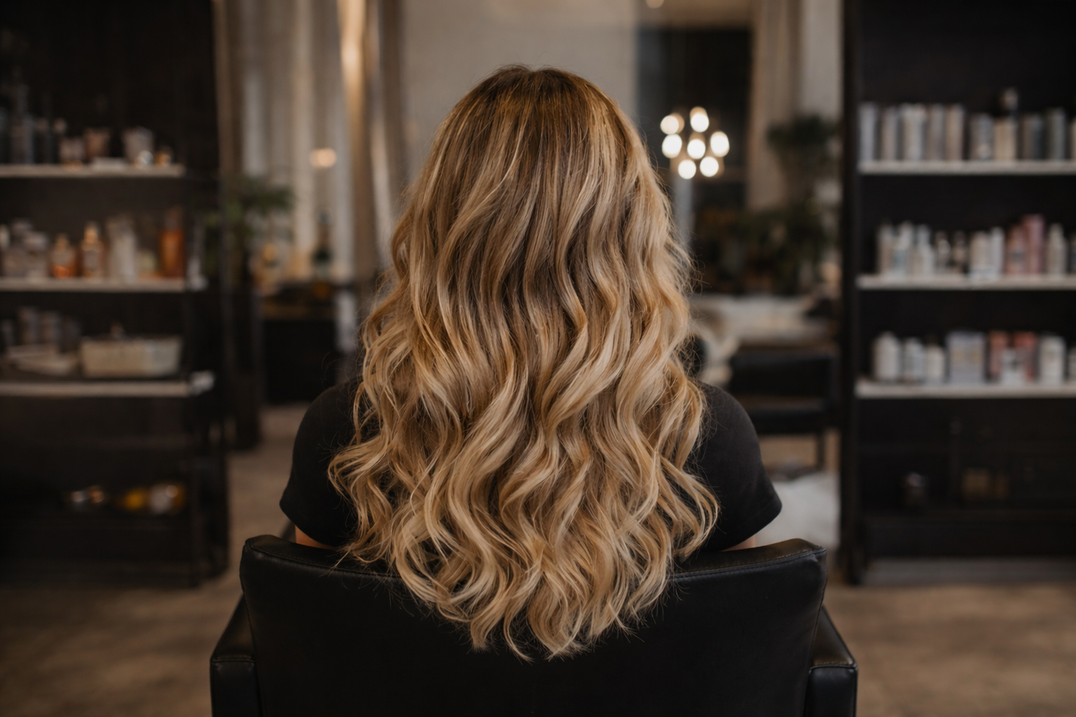 Blonde balayage result at Chloe Hair Studio