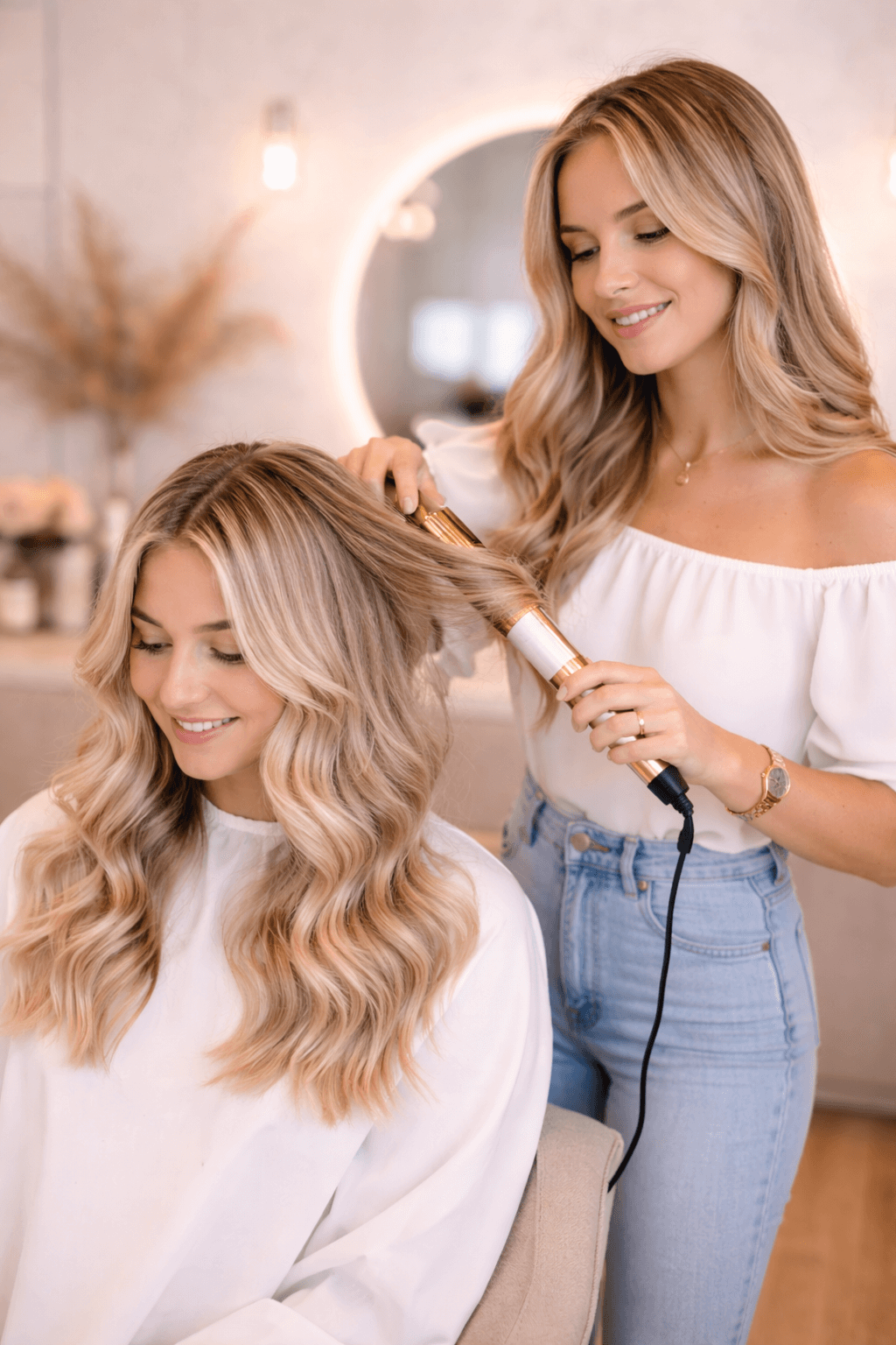 Salon interior at Chloe Hair Studio