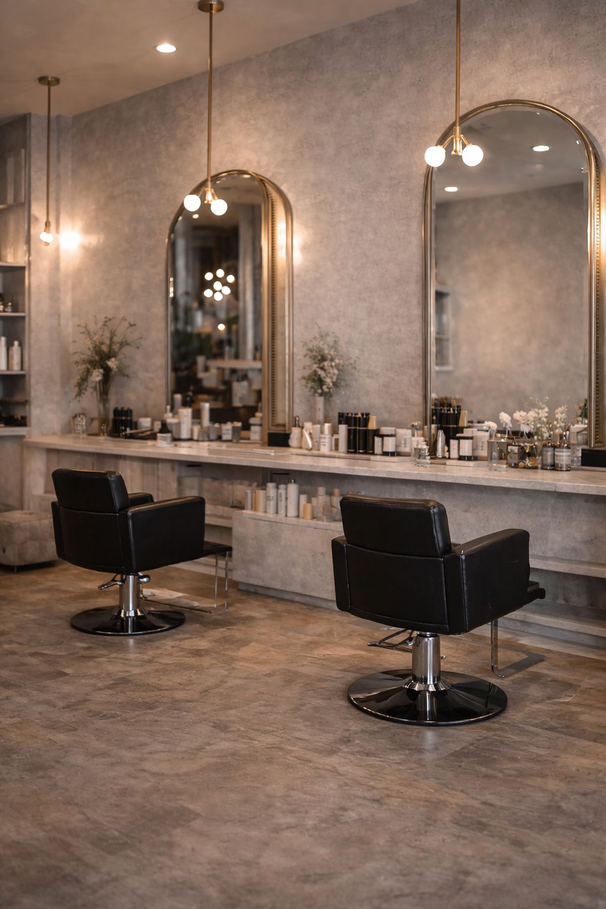 Luxury salon interior at Chloe Hair Studio